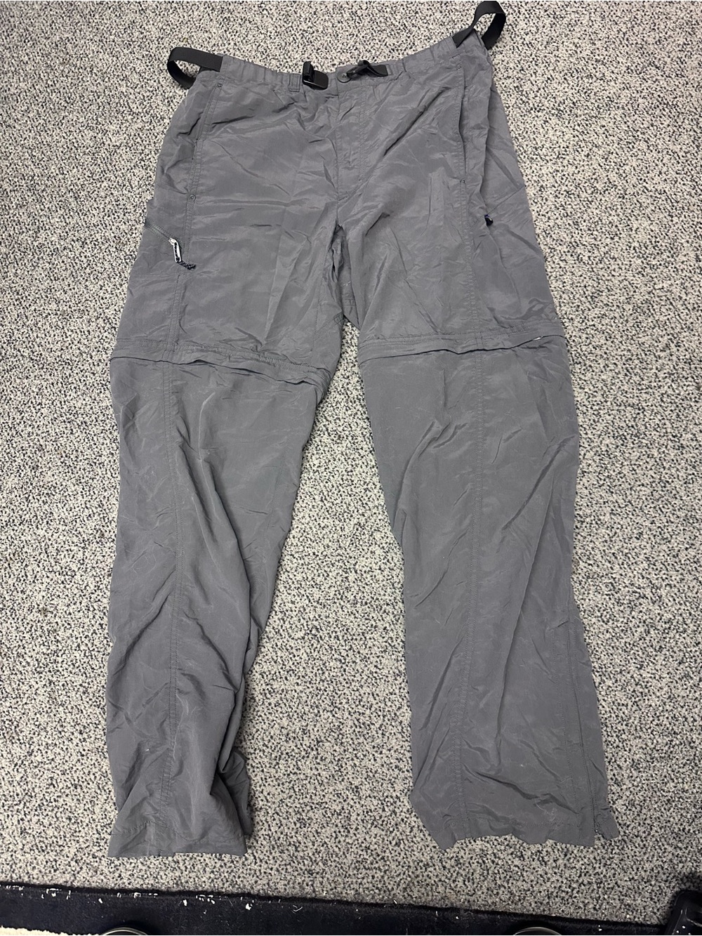 Patagonia Men's GI Convertible Cargo Hiking Packing Pants in Gray MEDIUM